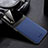 Soft Silicone Gel Leather Snap On Case Cover FL1 for Vivo Y51s 5G Blue