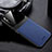 Soft Silicone Gel Leather Snap On Case Cover FL1 for Xiaomi Redmi 9A Blue