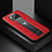 Soft Silicone Gel Leather Snap On Case Cover FL2 for Xiaomi Poco X3 NFC Red