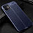 Soft Silicone Gel Leather Snap On Case Cover for Apple iPhone 12 Blue