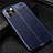 Soft Silicone Gel Leather Snap On Case Cover for Apple iPhone 12 Max Blue