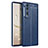 Soft Silicone Gel Leather Snap On Case Cover for Huawei Honor 70 5G Blue