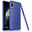 Soft Silicone Gel Leather Snap On Case Cover for Huawei Honor Magic 2 Blue