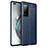 Soft Silicone Gel Leather Snap On Case Cover for Huawei Honor V40 5G Blue