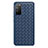 Soft Silicone Gel Leather Snap On Case Cover for Huawei Honor X10 5G Blue