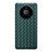 Soft Silicone Gel Leather Snap On Case Cover for Huawei Mate 40 Pro Midnight Green