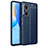 Soft Silicone Gel Leather Snap On Case Cover for Huawei Nova 9 SE Blue