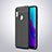 Soft Silicone Gel Leather Snap On Case Cover for Huawei Y6 Prime (2019) Black