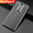 Soft Silicone Gel Leather Snap On Case Cover for OnePlus 6 Black