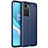 Soft Silicone Gel Leather Snap On Case Cover for OnePlus 9 Pro 5G Blue