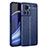 Soft Silicone Gel Leather Snap On Case Cover for OnePlus Ace 5G Blue