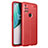 Soft Silicone Gel Leather Snap On Case Cover for OnePlus Nord N10 5G Red