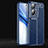 Soft Silicone Gel Leather Snap On Case Cover for Oppo A2 5G Blue