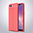 Soft Silicone Gel Leather Snap On Case Cover for Oppo A5 Red