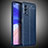 Soft Silicone Gel Leather Snap On Case Cover for Oppo A55 4G Blue