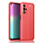 Soft Silicone Gel Leather Snap On Case Cover for Oppo A93s 5G Red