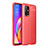 Soft Silicone Gel Leather Snap On Case Cover for Oppo A94 5G Red