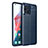 Soft Silicone Gel Leather Snap On Case Cover for Oppo Find X3 5G Blue