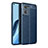 Soft Silicone Gel Leather Snap On Case Cover for Oppo Find X5 Lite 5G Blue