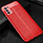 Soft Silicone Gel Leather Snap On Case Cover for Oppo Reno4 4G Red