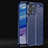 Soft Silicone Gel Leather Snap On Case Cover for Realme 10 5G Blue