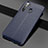 Soft Silicone Gel Leather Snap On Case Cover for Realme 5 Blue