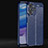Soft Silicone Gel Leather Snap On Case Cover for Realme 9i 5G Blue