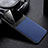 Soft Silicone Gel Leather Snap On Case Cover for Realme X50m 5G Blue