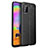 Soft Silicone Gel Leather Snap On Case Cover for Samsung Galaxy A02s Black