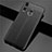 Soft Silicone Gel Leather Snap On Case Cover for Samsung Galaxy A20s Black