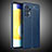 Soft Silicone Gel Leather Snap On Case Cover for Samsung Galaxy A23 4G Blue