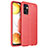 Soft Silicone Gel Leather Snap On Case Cover for Samsung Galaxy A32 4G Red