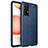 Soft Silicone Gel Leather Snap On Case Cover for Samsung Galaxy A52s 5G Blue