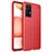 Soft Silicone Gel Leather Snap On Case Cover for Samsung Galaxy A52s 5G Red