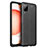 Soft Silicone Gel Leather Snap On Case Cover for Samsung Galaxy M12 Black