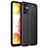 Soft Silicone Gel Leather Snap On Case Cover for Samsung Galaxy M32 5G Black