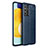 Soft Silicone Gel Leather Snap On Case Cover for Samsung Galaxy Quantum2 5G Blue