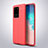 Soft Silicone Gel Leather Snap On Case Cover for Samsung Galaxy S20 Ultra Red