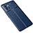 Soft Silicone Gel Leather Snap On Case Cover for Vivo iQOO 9 Pro 5G Blue