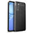 Soft Silicone Gel Leather Snap On Case Cover for Vivo V20 SE Black