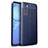 Soft Silicone Gel Leather Snap On Case Cover for Vivo V20 SE Blue