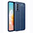 Soft Silicone Gel Leather Snap On Case Cover for Vivo V23e 5G Blue