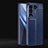 Soft Silicone Gel Leather Snap On Case Cover for Vivo V27 5G Blue