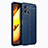 Soft Silicone Gel Leather Snap On Case Cover for Vivo Y30 5G Blue