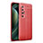 Soft Silicone Gel Leather Snap On Case Cover for Xiaomi Mi 10S 5G Red