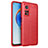 Soft Silicone Gel Leather Snap On Case Cover for Xiaomi Mi 10T 5G Red