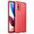 Soft Silicone Gel Leather Snap On Case Cover for Xiaomi Mi 11i 5G Red