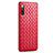 Soft Silicone Gel Leather Snap On Case Cover for Xiaomi Mi 9 Lite Red