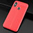 Soft Silicone Gel Leather Snap On Case Cover for Xiaomi Mi A2 Lite Red