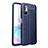 Soft Silicone Gel Leather Snap On Case Cover for Xiaomi Redmi Note 10 5G Blue